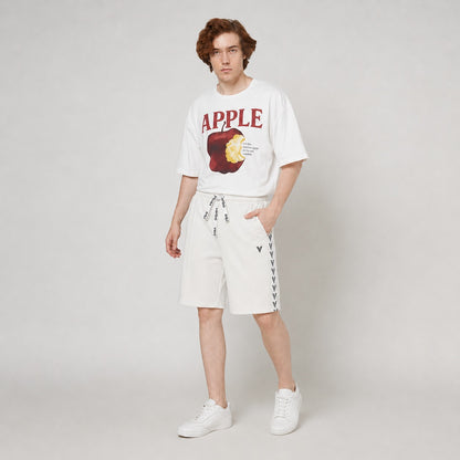 VERBO Sector Panel Baggy Shorts - (Broken White) | PRE-ORDER