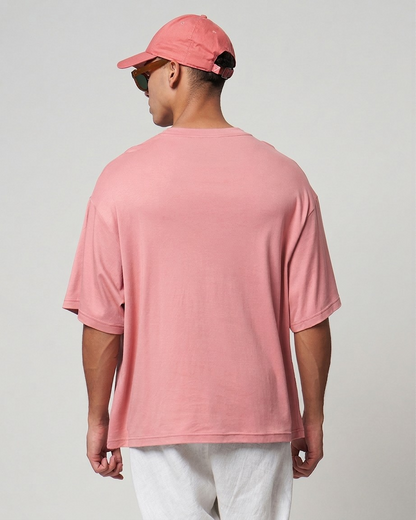 VERBO Essential Boxy Oversized Tee – (Rose Tan)