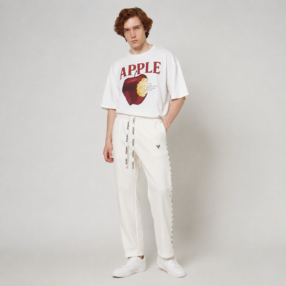 VERBO Sector Panel Track Pants - (Broken White)