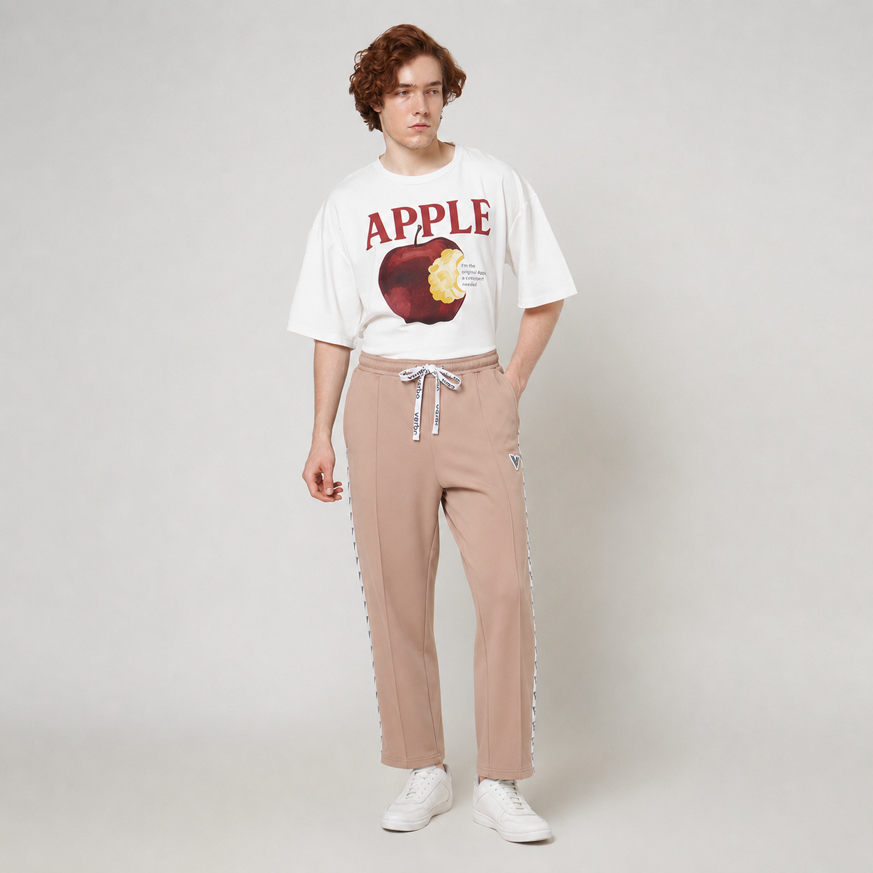 VERBO Sector Panel Track Pants - (Rose Tan)